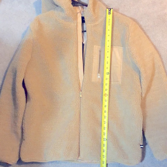 Edgar + Ash zip front sherpa teddy coat jacket L - Picture 5 of 5